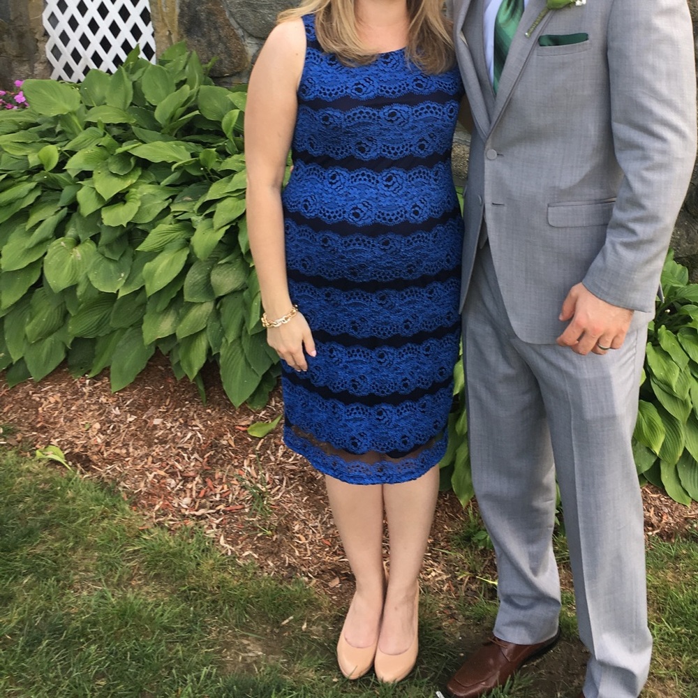 Pink Blush Maternity Cocktail Formal Dress